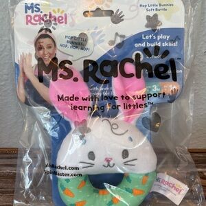 Ms. Rachel by Gund “Hop Little Bunnies”Soft Rattle, 3m-1Y+, BNWT
